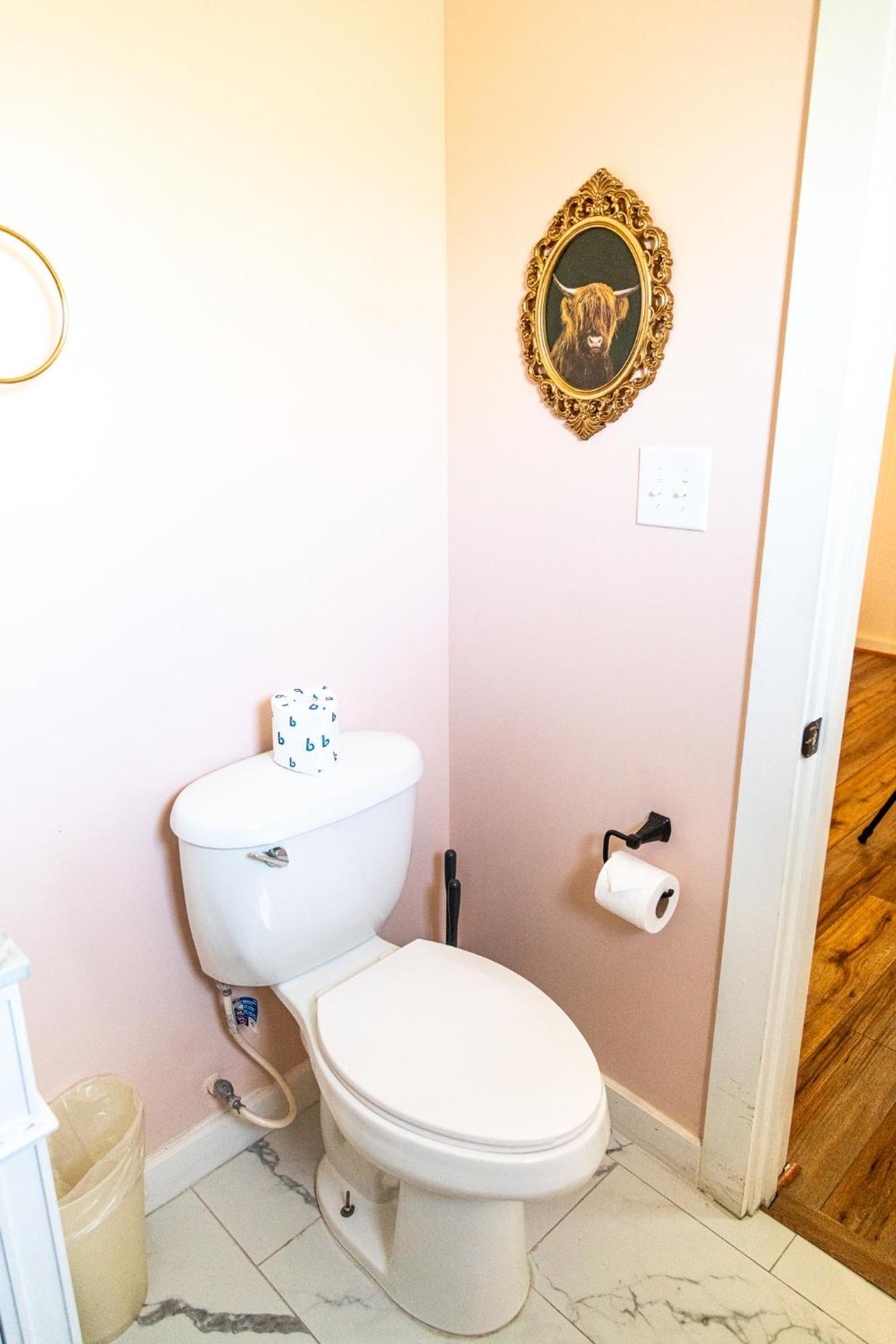 Sagebrush Inn トゥームストーン 部屋 写真 A toilet with a toilet paper holder